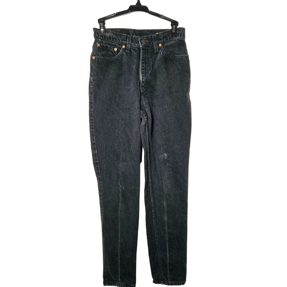 Vintage 90s Levis Juniors Black High Waisted Denim‎ Jeans 9 Streetwear Grunge